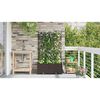 vidaXL Cache-pot de jardin 2 pcs Marron 80 x 40 x 143 cm Acier