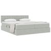 vidaXL Lit de Rangement avec matelas Gris clair 90 x 200 cm