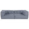 vidaXL Canapé modulaire 3 pcs Gris 140 x 70 x 36 cm tissu