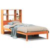 vidaXL Lit biblioth&egrave;que sans matelas cire marron 75x190 cm pin massif