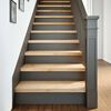 vidaXL Marches d'escalier 16 pcs non trait&eacute; bois de ch&ecirc;ne massif