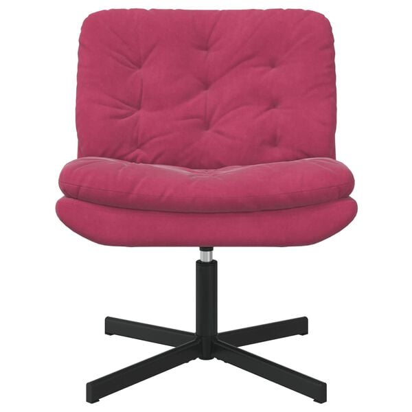 vidaXL Fauteuil relaxant pivotant Bordeaux 63 x 75 x 76 cm Velours