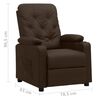 vidaXL Fauteuil inclinable Marron Similicuir