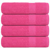vidaXL Serviettes de douche FROGN 4 pcs rose 70x140 cm 360 g/m&sup2;