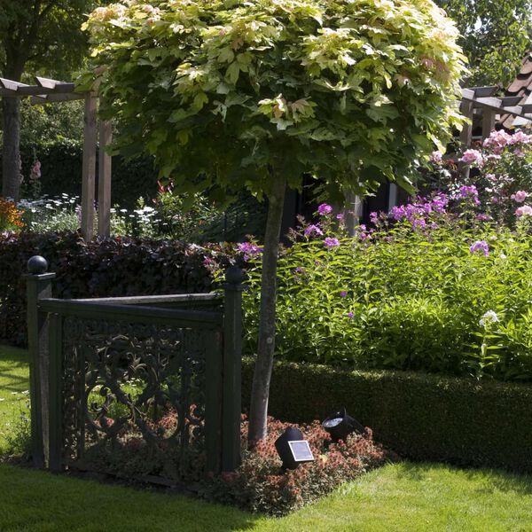 Luxform Projecteur LED solaire Lazise 2 pcs Noir 44239