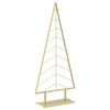 vidaXL Sapin de No&euml;l en m&eacute;tal avec support KUOPIO 180 cm Acier Dor&eacute;