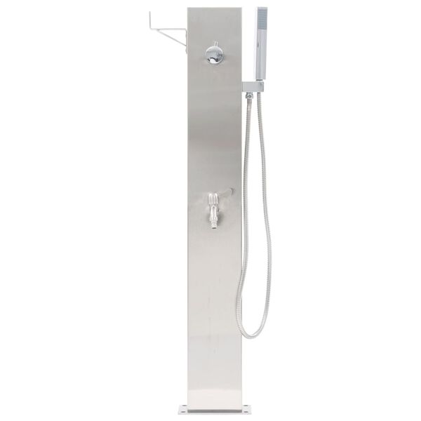 vidaXL Robinet de douche de jardin 110 cm Acier inoxydable