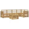 vidaXL Ensemble de canap&eacute;s d'ext&eacute;rieur 6 pcs Blanc 59 x 59 x 37 cm