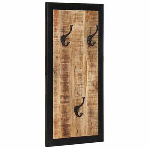 vidaXL Porte-manteau 40x2x80 cm bois de manguier massif brut