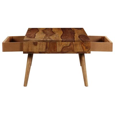 vidaXL Table basse 110 x 50 x 35 cm Bois de Sesham massif