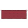vidaXL Coussin de banc de jardin rouge bordeaux 150x50x4 cm