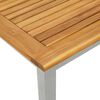 vidaXL Table de jardin Naturel et gris 45 x 45 x 38 cm