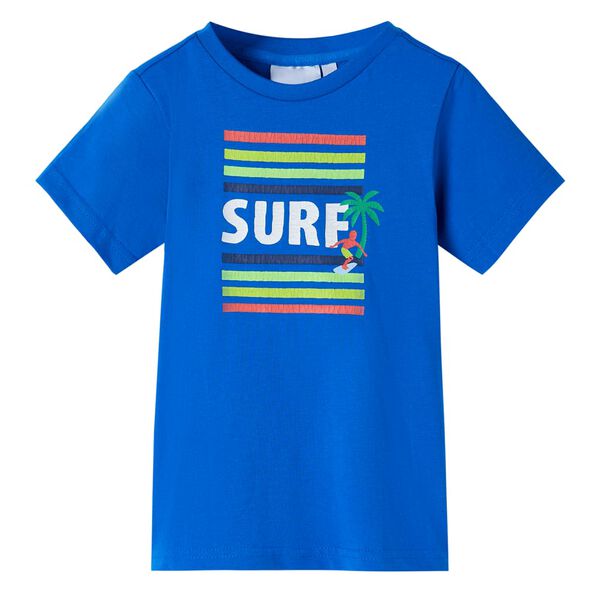 T-shirt pour enfants bleu vif 92