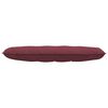 vidaXL Coussin de Dos Bordeaux 140 x 19 x 50 cm tissu
