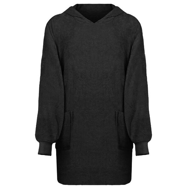 vidaXL Sweat &agrave; capuche couverture KINN Noir L Coton