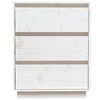 vidaXL Buffet Blanc 60x34x75 cm Bois massif de pin