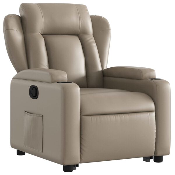 vidaXL Fauteuil inclinable Cappuccino Similicuir