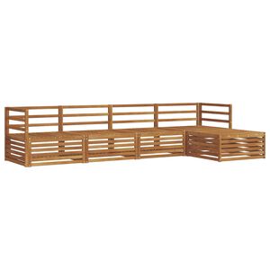 vidaXL Ensemble de canap&eacute;s d'ext&eacute;rieur 5 pcs Naturel