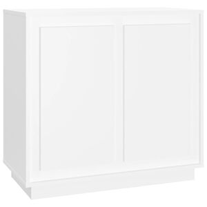 vidaXL Buffet blanc 80x34x75 cm bois d'ing&eacute;nierie