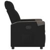 vidaXL Fauteuil inclinable Noir Tissu
