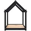 vidaXL Lit pour chien Noir 101x70x90 cm Bois de pin solide