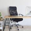 HI Chaise de bureau Noir Acier