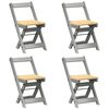 vidaXL Chaises à manger pliables lot de 4 Corona bois de pin massif