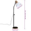 vidaXL Lampadaire 25 W blanc 30x30x100-150 cm E27