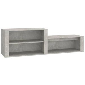 vidaXL Armoire &agrave; chaussures Gris b&eacute;ton 150x35x45 cm Bois d'ing&eacute;nierie