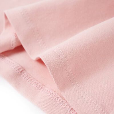T-shirt enfants avec manches à volants rose clair 92
