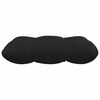 vidaXL Coussins de si&egrave;ge 4 pcs Noir 45 x 45 x 12 cm tissu