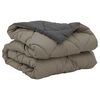 vidaXL Duvet d'&eacute;t&eacute; simple Gris clair et anthracite 220 x 155 cm