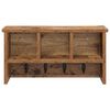 vidaXL Porte-manteau mural avec &eacute;tag&egrave;re Bois ancien 50 x 16 x 26 cm