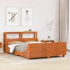 vidaXL Cadre de lit sans matelas cire marron 140x200cm bois pin massif