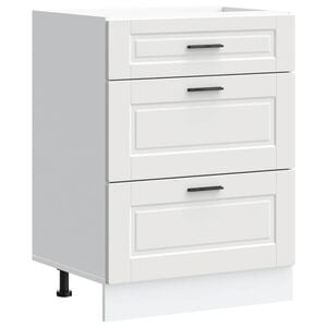 vidaXL Armoire de cuisine Porto blanc bois d'ing&eacute;nierie