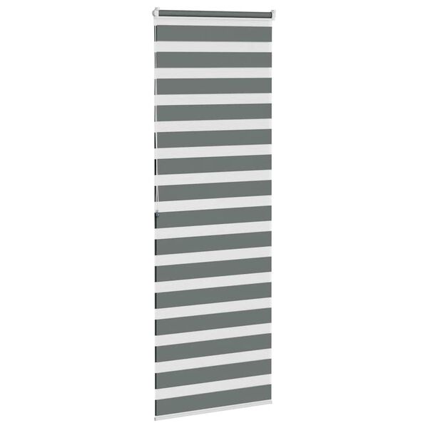 vidaXL Store z&egrave;bre gris fonc&eacute; largeur du tissu 75,9 cm polyester