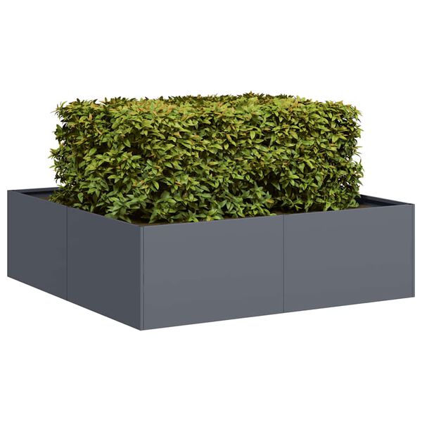 vidaXL Jardini&egrave;re anthracite 100x100x30 cm acier
