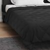 vidaXL Duvet d'&eacute;t&eacute; simple Noir 240 x 200 cm Microfibre