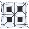 vidaXL Coussins imprimés lot de 2 Noir et blanc 40x40 cm Coton