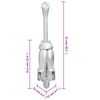 vidaXL Ancre pliable argent&eacute; 6 kg fonte galvanis&eacute;e &agrave; chaud