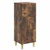 vidaXL Armoire &agrave; tiroirs Ch&ecirc;ne fum&eacute; 33 x 34,5 x 90 cm