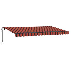 vidaXL Auvent R&eacute;tractable Orange 400 x 200 cm tissu