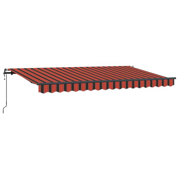 vidaXL Auvent R&eacute;tractable Orange 400 x 200 cm tissu