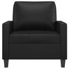 vidaXL Fauteuil Noir 60 cm Similicuir