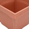 vidaXL Pot de Fleurs Carr&eacute; 6 pcs Rouge brique 20 x 20 x 16 cm