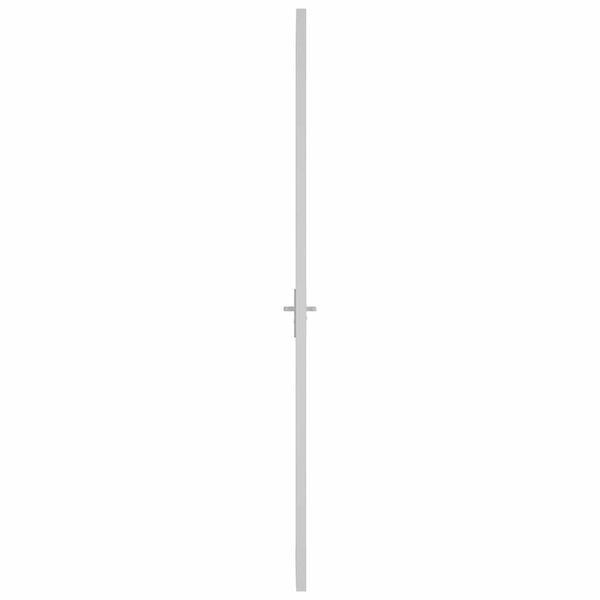 vidaXL Porte int&eacute;rieure 83x201,5 cm Blanc Verre mat et aluminium