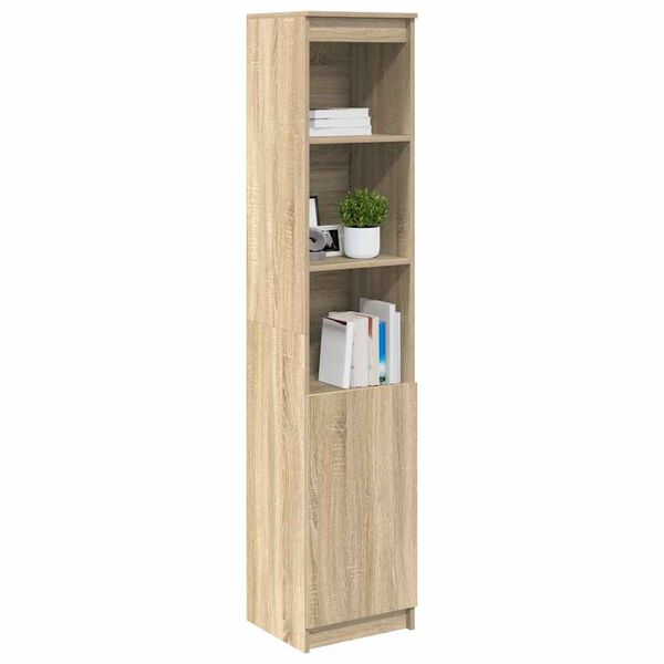 vidaXL Buffet haut ch&ecirc;ne sonoma 37,5x35x180 cm bois d'ing&eacute;nierie