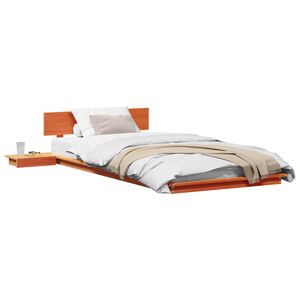 vidaXL Cadre de lit Marron 80 x 200 cm bois
