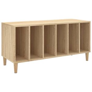 vidaXL Armoire &agrave; disques ch&ecirc;ne sonoma 100x38x48 cm bois d'ing&eacute;nierie