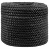 vidaXL Corde en Jute 10 mm Noir Jute 100% Tossa